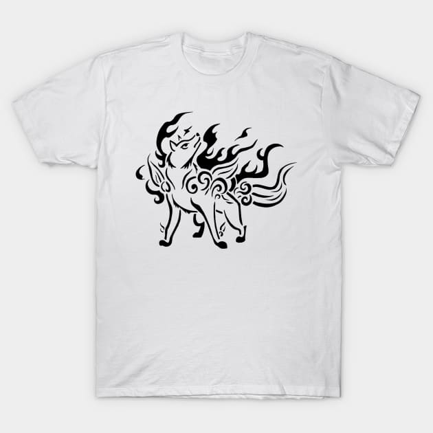 Okami Amaterasu T-Shirt by Runyadulin